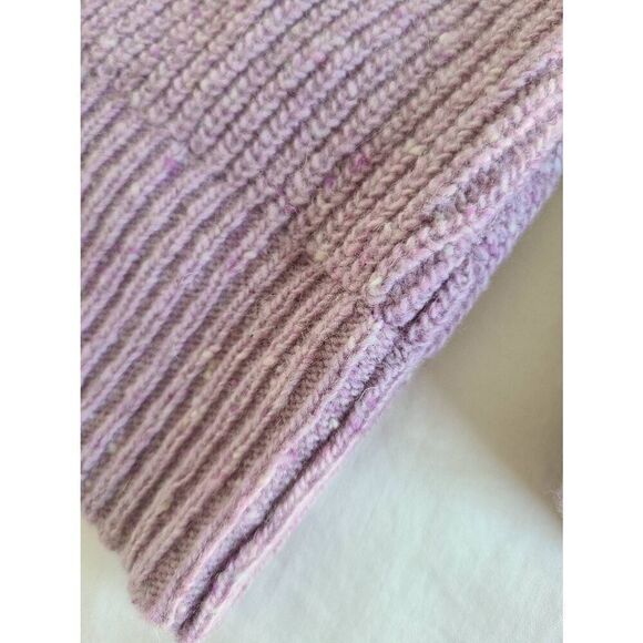 Brooks Brothers Pullover Sweater Womens‎ Small Purple Ribbed V-Neck Italian Yarn - Picture 3 of 8